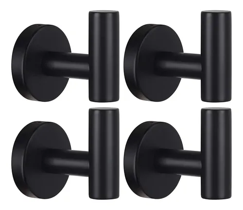Perchero De Pared Acero Inoxidable - 4 Ganchos | Para Toallas, Atriles Y Cocina