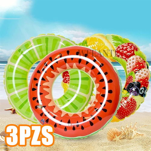 . 3pzs Salvavidas Inflables For Alberca For Playa Niños 70cm