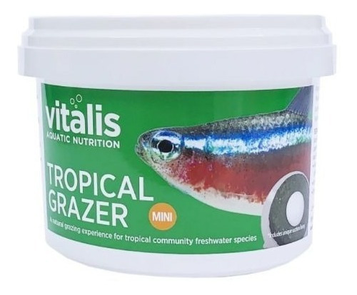 Ração Vitalis Tropical Grazer 120g Agua Doce Super Premium