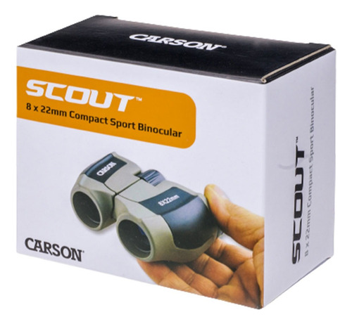 Binocular Prismático Largavista Carson Scout 8x22mm Bk-7