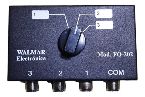 Llave Selectora Para 3 Antenas Hf  450 Watts  Walmar Fo 202