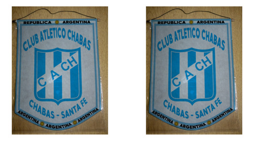 Banderin Mediano 27cm Club Atletico Chabas Santa Fe