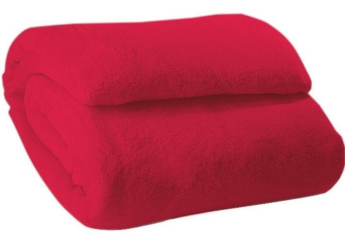 Manta Soft Cobertor Casal Microfibra Antialérgica 1,80x2,00 Cor Vermelho