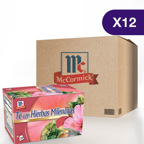 Imagen 1 de 1 de Té Con Hierbas Milenarias Mccormick® - Caja De 12 Cajitas