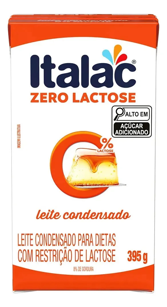 Leite Condensado Zero Lactose Italac 395g