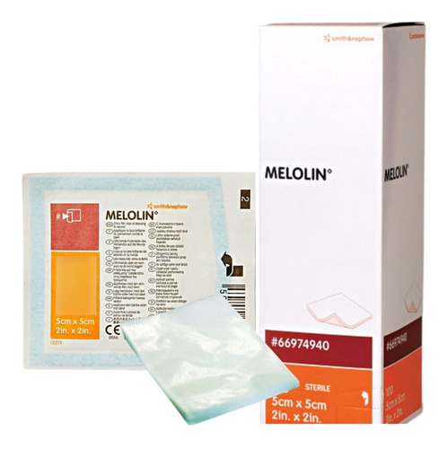 Melolin 5cm X 5cm - Curativo Não Aderente - 5 Unidades