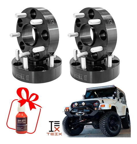 Kit Adaptadores 1.5 Pul 5/114 A 5/127 Jeep Tj Jk 5x4.5 A 5x5