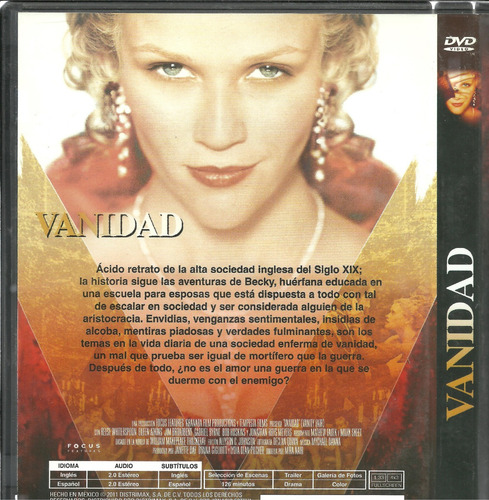 Película Vanidad | Vanity Fair - Región 1, 4 (Usado)