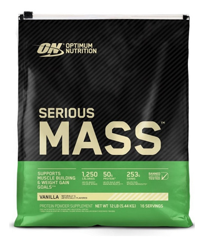 Serious Mass Whey Protein Ganador Peso Masa