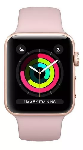 Negociar liebre Pesimista Apple Watch Series 3 (GPS) - Caja de aluminio dorado de 42 mm - Correa  deportiva rosa arena