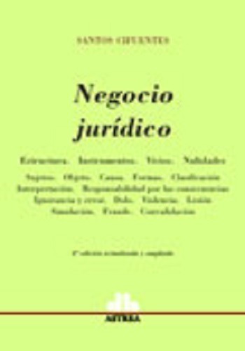 Negocio Jurídico - Santos Cifuentes