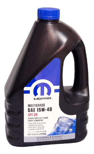 Aceite Mopar 15w40 Mineral Api Sn 5 Litros Original