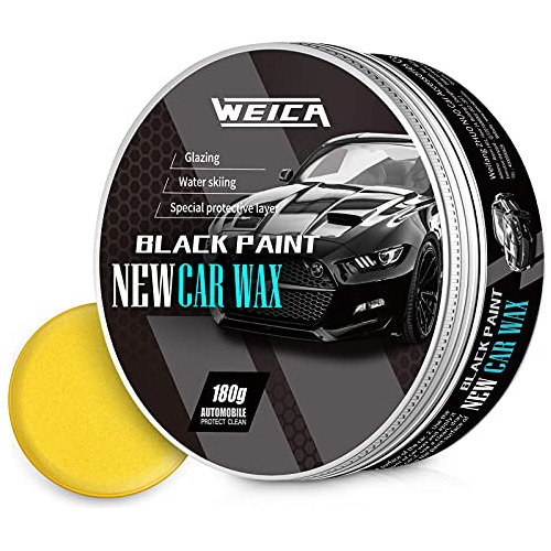 Cera Sólida Negra Autos Negros, Kit De Cera De Carnaub...