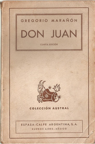 Don Juan - Marañon - Espasa Calpe