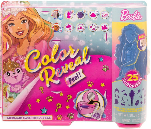 Barbie Color Reveal 25 Surprises Sereia Mermaid Fashion 2021
