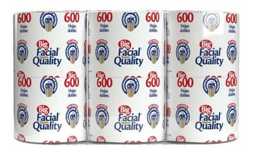 Papel Higiénico Big Facial Quality 16 Paquetes 6 Rollos 600h