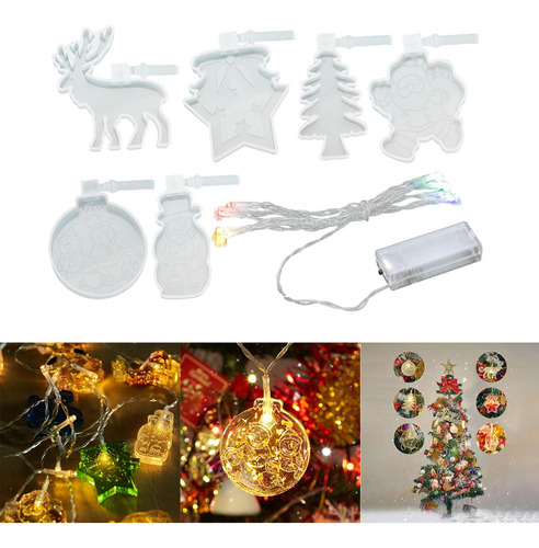 Fundición De Resina Árbol De Navidad Elk Colgante