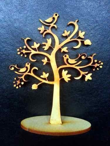 Imagen 2 de 7 de 60 Árboles De La Vida Fibrofacil Madera Souvenir Pintar 15cm
