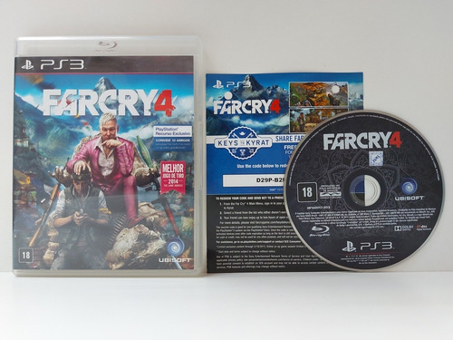 Far Cry 4 Ps3 Mídia Física Original Completo Impecável
