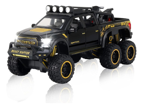 Coche De Juguete De Metal Pequeño 1:28 Ford Raptor F150 Tuni