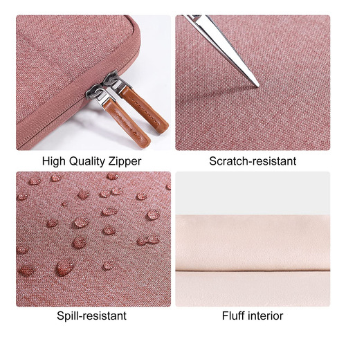 Funda Para Portátil Domiso De 17,3 Resistente Al Agua, Rosa