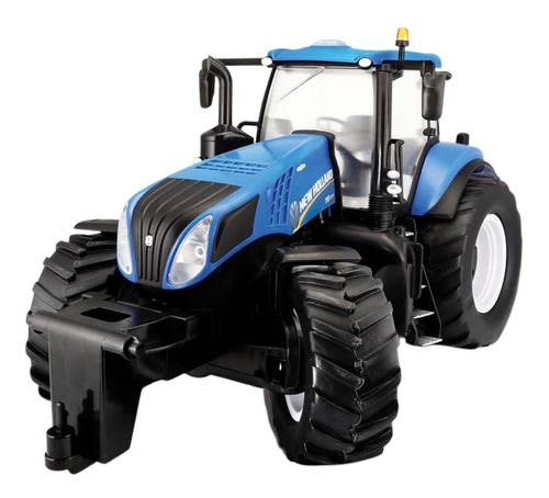 Trator Controle Remoto Farm Tractor New Holland 1:16 Maisto Cor Azul