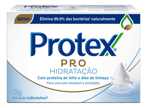 Sabão em barra Protex Antibacteriano Pro Hidratação de 80 g