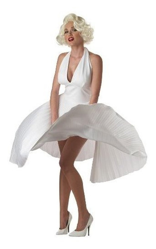 Vestido Halter Blanco Marilyn Monroe Deluxe