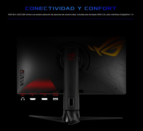 Imagen 7 de 8 de Monitor Asus Rog Strix Xg27uqr 27 4k Gsync 144hz 1ms Hdr Dsc