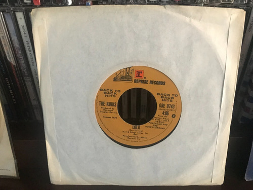 The Kinks - Lola / Apeman Lp 7 Single 45 Rpm 1972 Us Vinyl