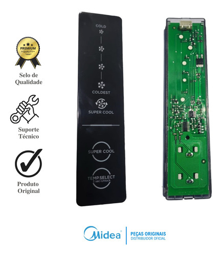 Placa Display Geladeira Frost Free Midea