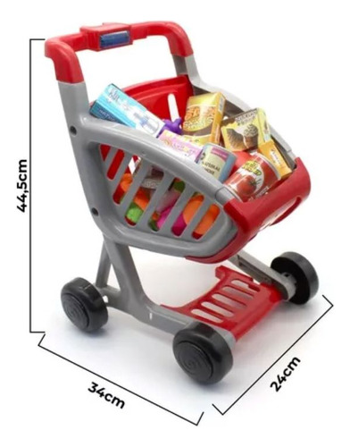 Juguete Carrito De Compras Frutas Super Market Niños Sonido