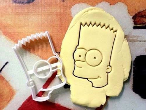 Cortantes Para Galletitas O Porcelana Fria Bart Simpson