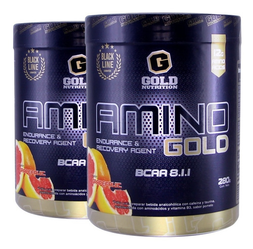Amino Gold Bcaa X 560g Gold Nutrition (promo 2 Frascos)