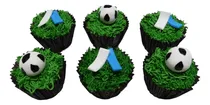 Comprar 12 Cupcakes De Fútbol Pelota Papelitos - Cumpleaños Eventos