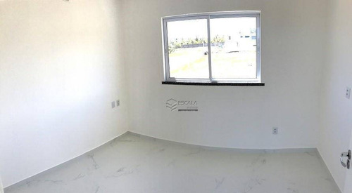 Casa Duplex Com 3 Quartos À Venda, 160 M², Nova, Cond. Fechado, Financia - Mangabeira - Eusébio/ce - Ca0359