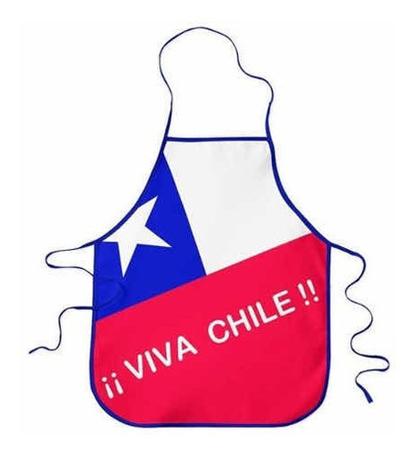 Delantal Dieciochero Fechas Patrias Pechera 18 Viva Chile