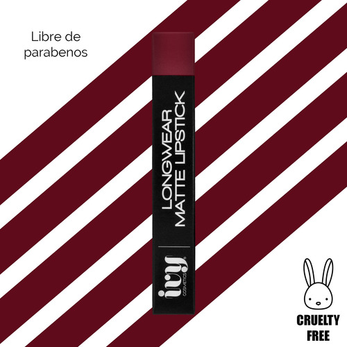 Labial Longwear Matte Lipstick Ivy Wild Wine