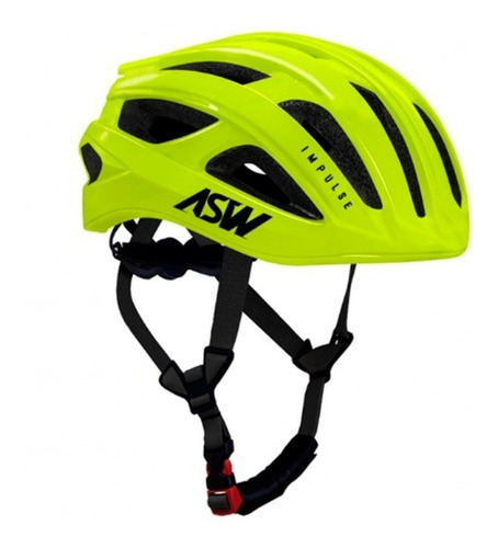 Capacete Asw Bike Impulse Amarelo Bicicleta Montain Bike Tamanho P/M (52-58cm)