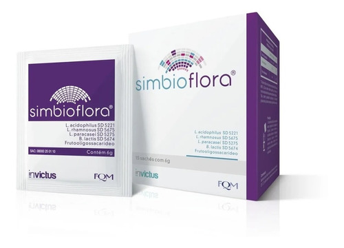 Suplemento Em Pó Farmoquímica Simbioflora Probiótico Em Caixa 15 Un
