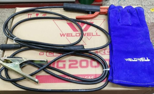 Máquina De Soldar 3 En 1 Weldwell/200 Amp+máscara Automática