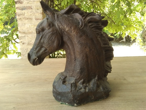 Escultura Cabeza De Caballo Firmada