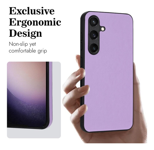 Funda De Cuero Anticaídas Y A La Moda Para Samsung