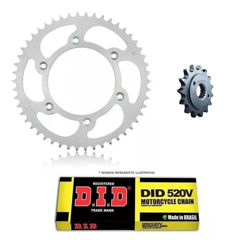 Kit Relação Completo Ttr 230 07-19 12x48 C/ Did Retentor