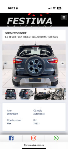 Ford Ecosport 1.5 Freestyle Flex Aut. 5p