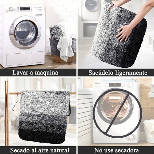 Tapete Baño Antideslizante Absorbente Suave Alfombra De Baño
