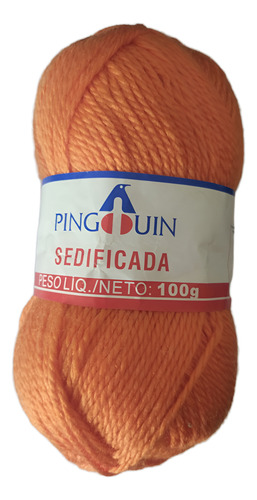 1 Kilo Ovillo Sedificada Pingouin 100g 30% Lana 70% Acrili Naranja