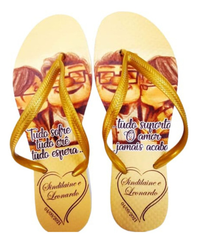 Kit 68 Chinelos Personalizados Para Madrinhas De Casamento