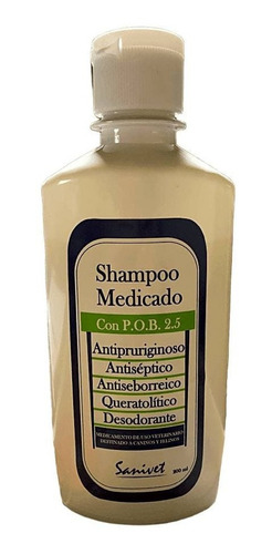 Shampoo Medicado Sanivet P O B 1000ml Antiseborreico