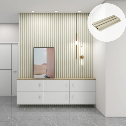 Imagen 2 de 5 de Revestimiento Wall Panel Eps Para Interiores 2850x120x20mm